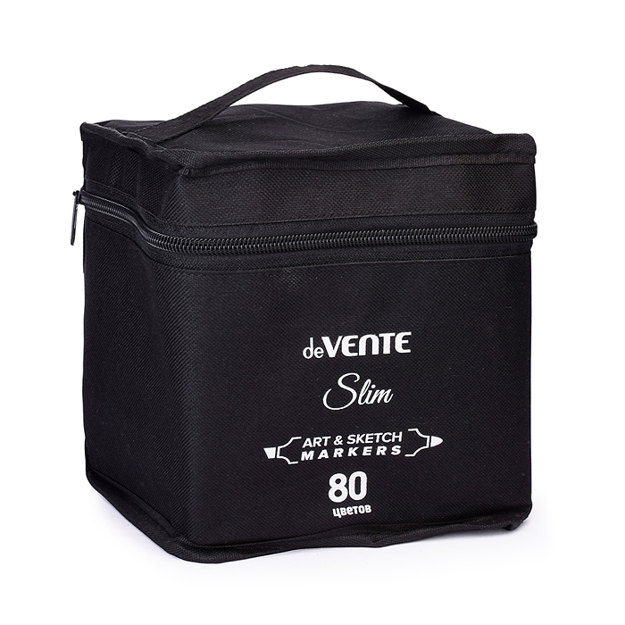 Набор маркеров для скетчинга "Slim" 80 цветов, двусторонние (пулевидный 1 мм/скошенный до 5