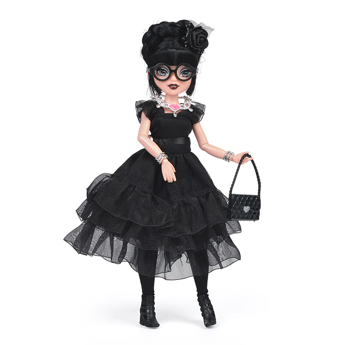 Фото к товару Модная кукла Glam Divas Вэнди с аксессуарами, черное платье 25 см. Модная кукла Glam Divas Вэнди с аксессуарами, черное платье 25 см.