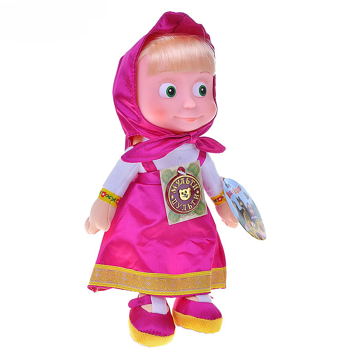 Мягкая игрушка "Маша" 29 см, "Маша и Медведь" муз. чип, в пакете