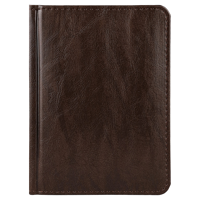 Ежедневник А6, 128л. недатир. "EVERYDAY CHRONICLES - BORDEAUX" кожзам (темно-коричневый)