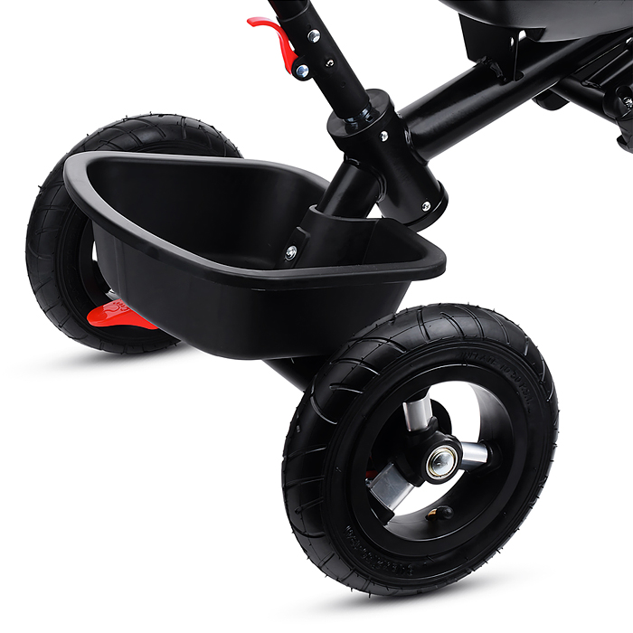 Велосипед трехколесный Rocket 137-BR, колеса надувные 12"/10", цвет коричневый