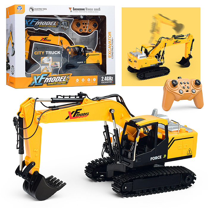 Экскаватор 789-414B "Стройка" р/у, в коробке