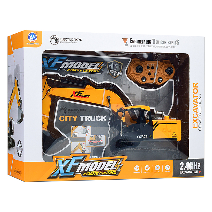 Экскаватор 789-414B "Стройка" р/у, в коробке