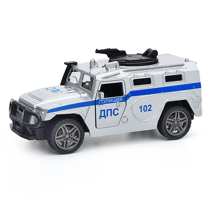 Инерционная машинка Джип Полиция die-cast,1:32, открывающиеся двери 
