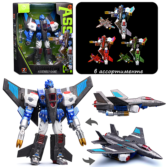 Робот 908-3B трансформирующийся в истребитель, в коробке