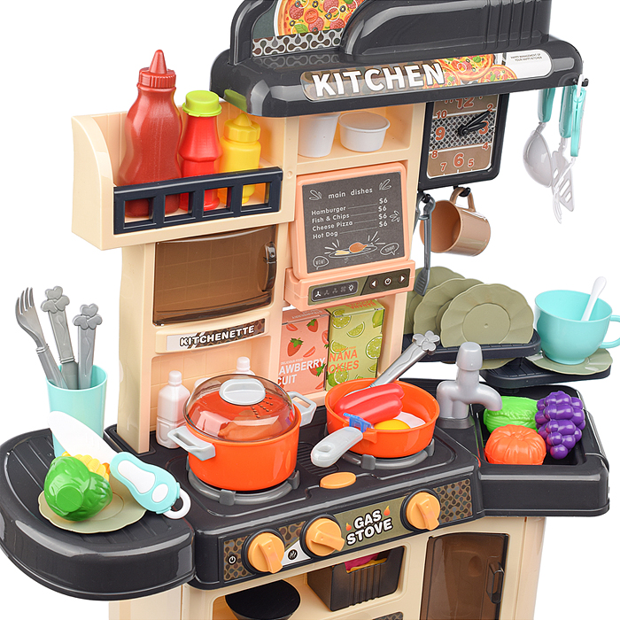 Фото к товару Игровой набор кухня MJL-911 "Мастер шеф" цвет серый, в коробке Игровой набор кухня MJL-911 "Мастер шеф" цвет серый, в коробке