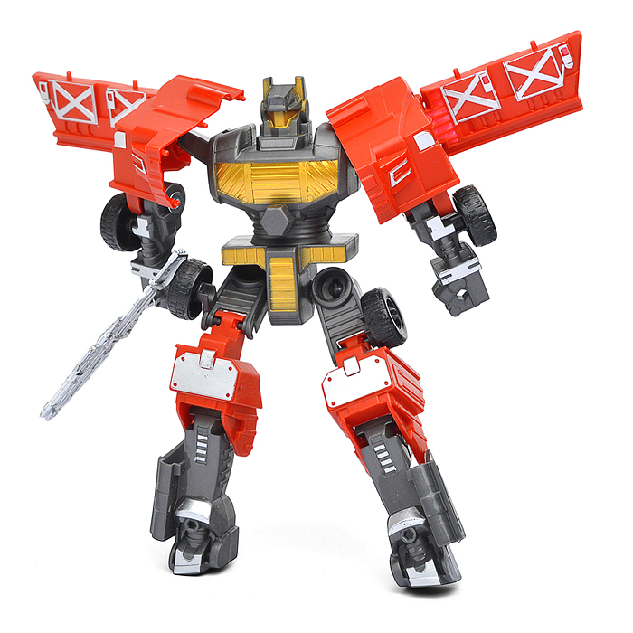 Фото к товару Робот XL91848C "Пожарный джип + кран" в коробке Робот XL91848C "Пожарный джип + кран" в коробке