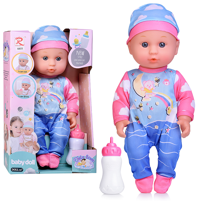 Пупс 5822 "Мишенька" с аксессуарами, в коробке