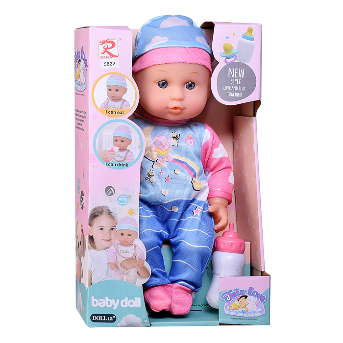 Пупс 5822 "Мишенька" с аксессуарами, в коробке