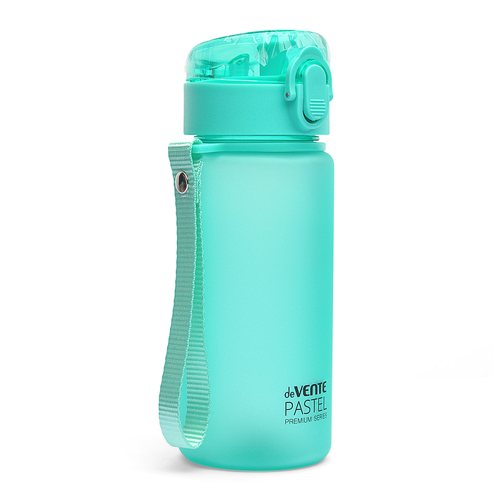 Бутылка "Pastel" 400 мл, 18x6,5 см, пластиковая, с диффузором, матовая, бирюзовая, с неск