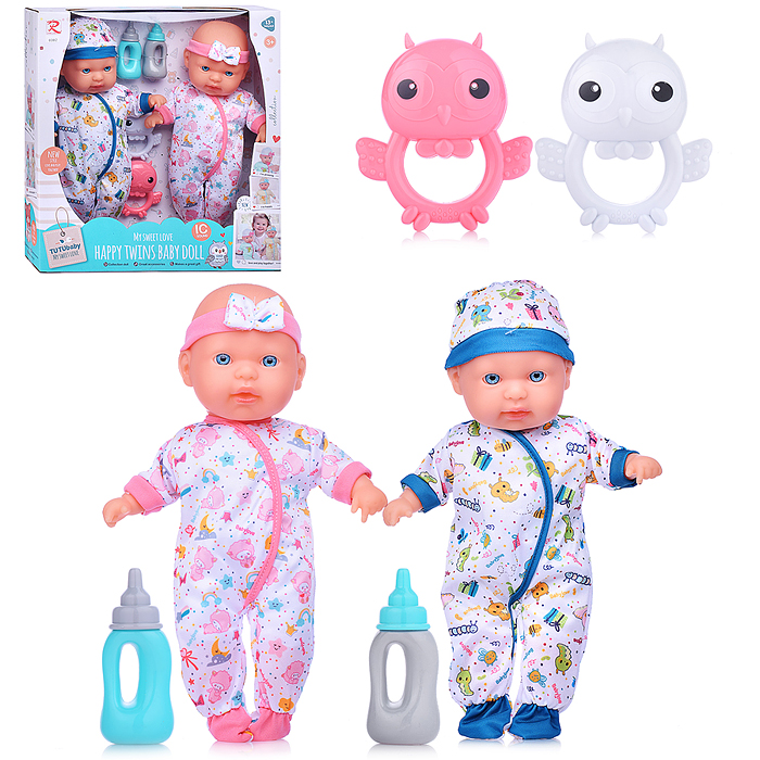 Набор пупсов 6382 с аксессуарами "Близняшки" в коробке