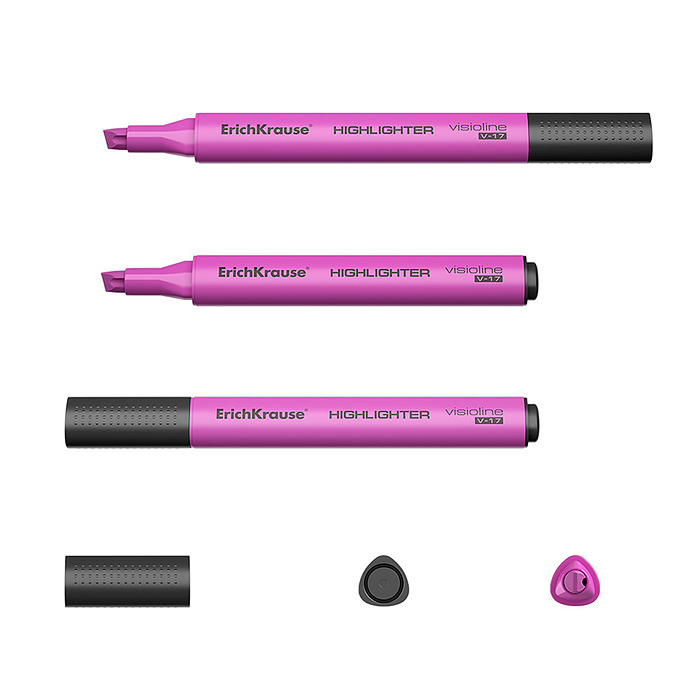 Текстмаркер Visioline V-17 Neon, цвет чернил розовый 