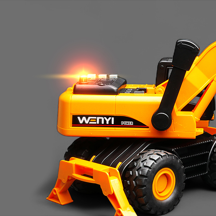 Экскаватор WY1139ABC "Многофункциональный" 1:14 (свет, звук) в коробке