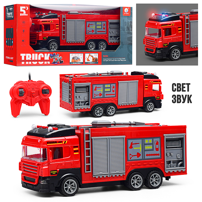 Машина JT657 "Пожарная служба" р/у, 27 MHz, в коробке