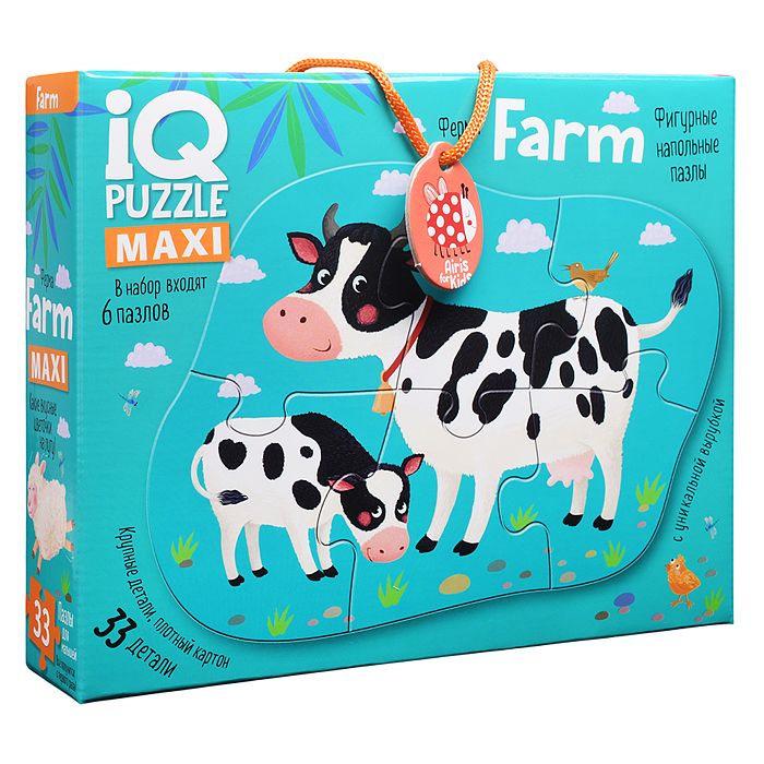 IQ Пазл напольный. Ферма 3+