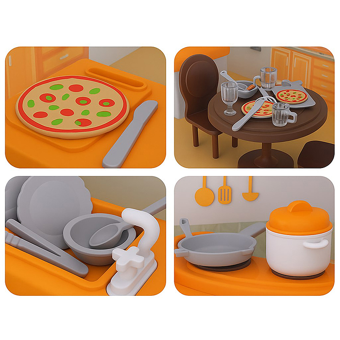 Фото к товару Набор мебели FDE87113 "Кухня" в коробке Набор мебели FDE87113 "Кухня" в коробке