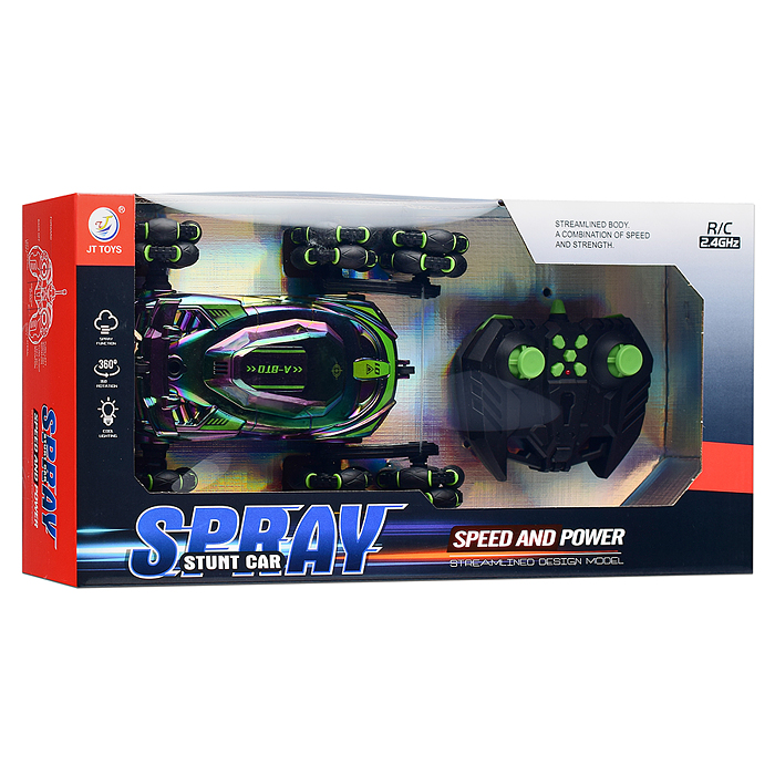 Машина JT693 "Неоновый движ" р/у, 27 MHz, в коробке