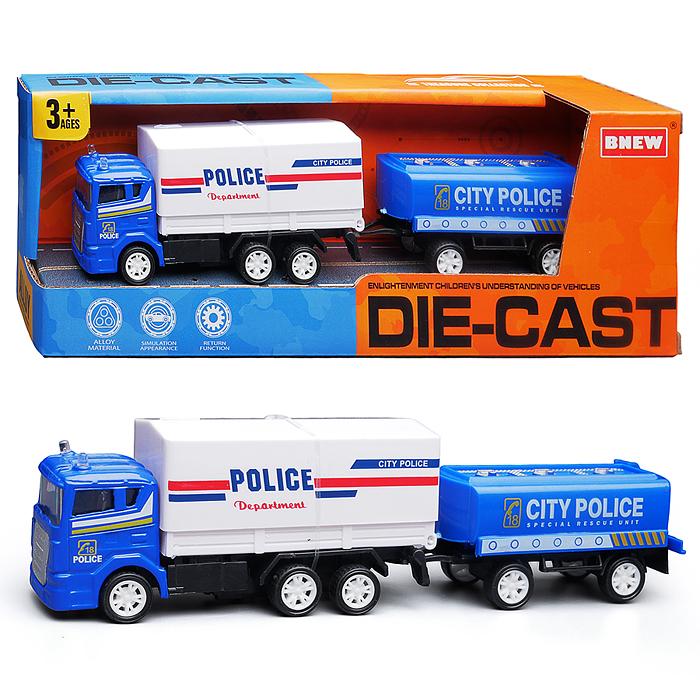 Машина BX-180 "Полиция города" металл, в коробке Машина BX-180 "Полиция города" металл, в коробке