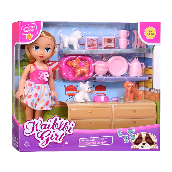 Кукла  BLD316-1 "Даша" с аксессуарами, в коробке