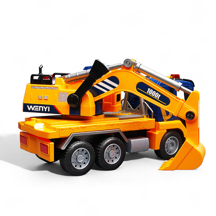 Машина WY1114A "Экскаватор" 1:10 (свет, звук) в коробке