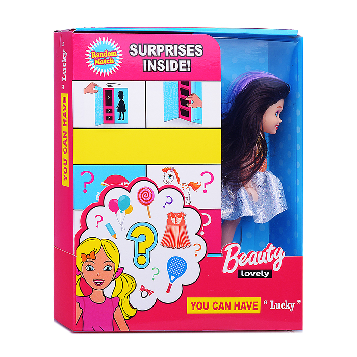 Кукла KL005-8 "София модница" с аксессуарами, в коробке