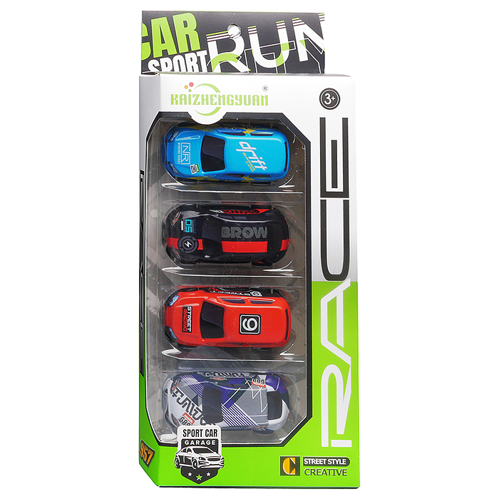 Набор машин KZ957-015 "Бумеранг сити" металл, в коробке