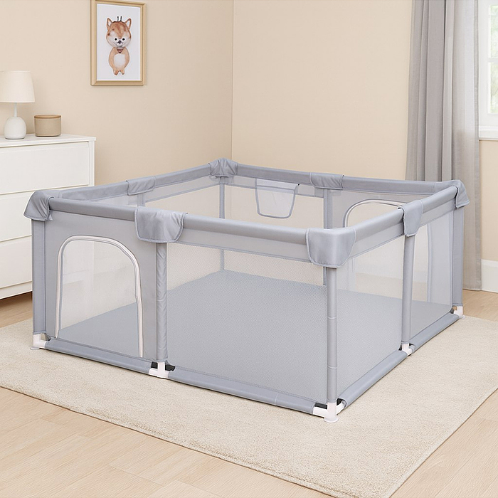 Манеж детский M12-2 квадратный (128*128*65)