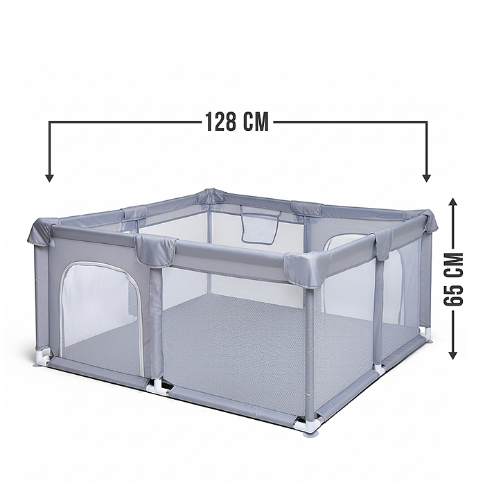 Манеж детский M12-2 квадратный (128*128*65)