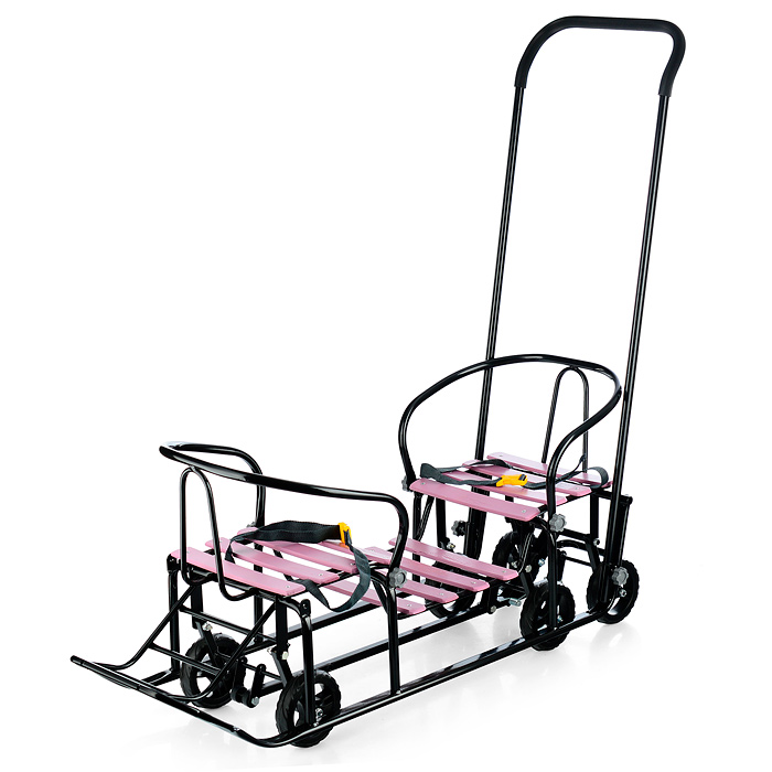 Санки Погодки-1 Универсал (черный-слива) сколы царапины потёртости лкп не родной толкатель