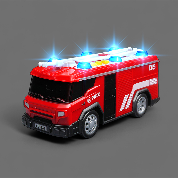 Машина WY1134A "Пожарная служба" 1:32 (свет. Звук) в коробке