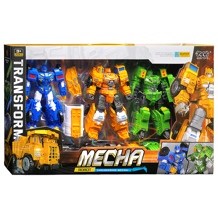 Робот 8228-P32 трансформирующийся в спецтехнику, в коробке