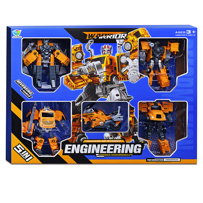 Фото к товару Робот 788-94Y 5 в 1 трансформирующийся в технику, в коробке Робот 788-94Y 5 в 1 трансформирующийся в технику, в коробке