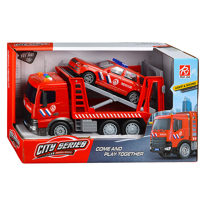 Машина RJ005A "Эвакуатор" (свет, звук) в коробке