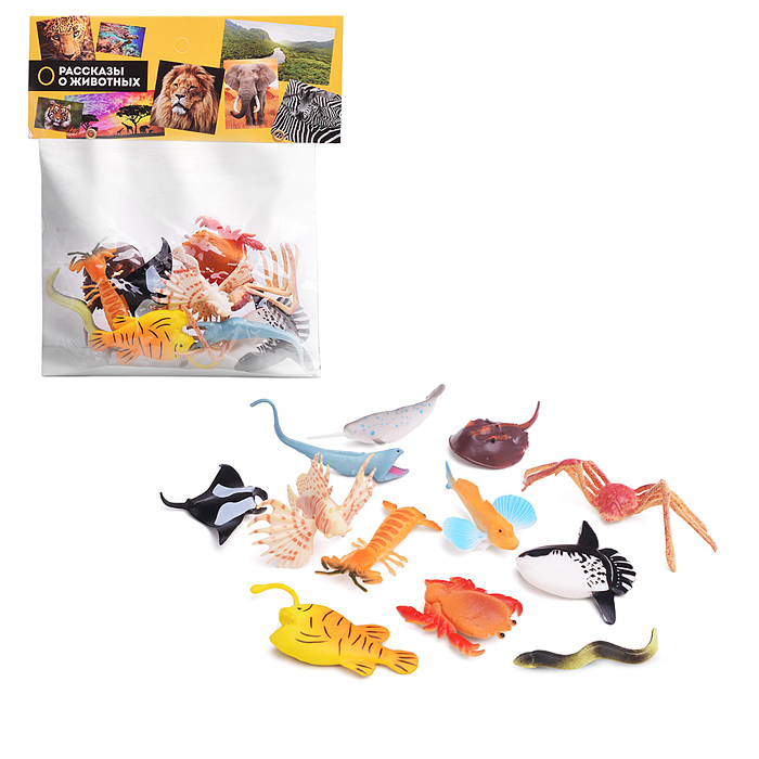 Рассказы о животных "Морские обитатели" 12 шт. 