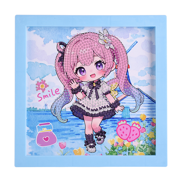 Мозаика алмазная 00-7591 "Милая девочка" 20*20см