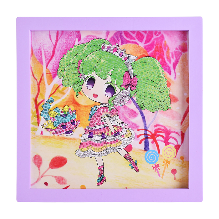 Мозаика алмазная 00-7591 "Милая девочка" 20*20см