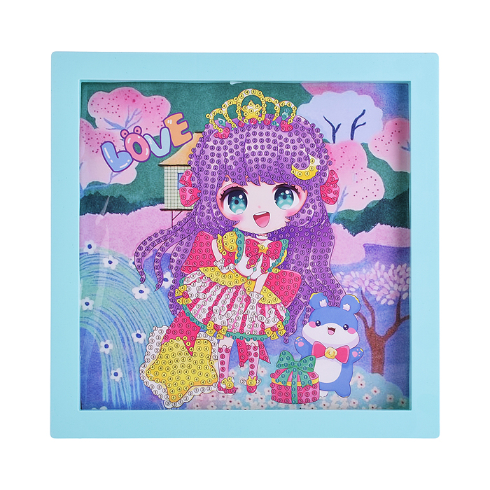 Мозаика алмазная 00-7591 "Милая девочка" 20*20см