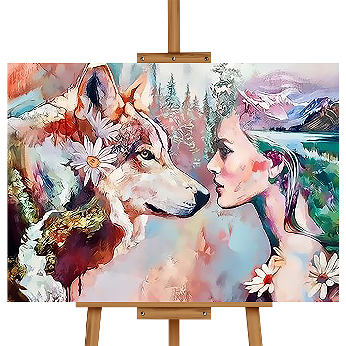 Фото к товару Набор для рисования MKR4030-100 "Картина по номерам 30х40 см. Преданность" Набор для рисования MKR4030-100 "Картина по номерам 30х40 см. Преданность"