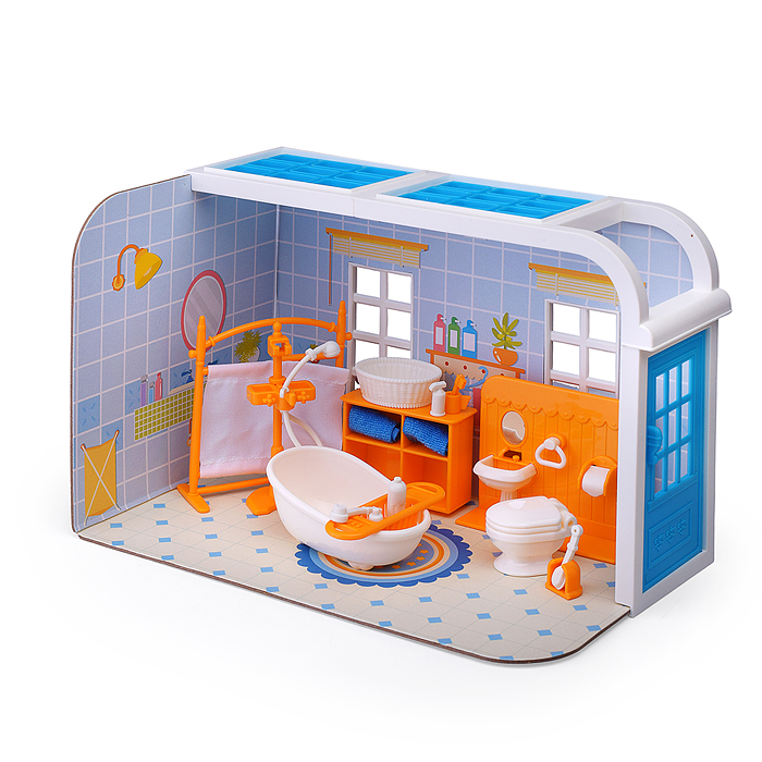 Фото к товару Набор мебели FDE87112 "Ванная комната" в коробке Набор мебели FDE87112 "Ванная комната" в коробке