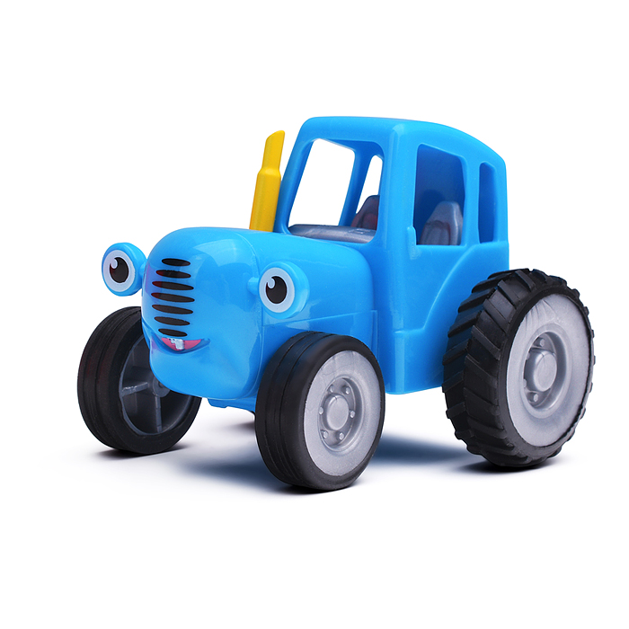 Модель пластик "Синий трактор" Гараж с коровой и овцой 