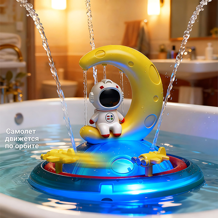 Игрушка для купания UT0271-1 "Аква астронавт" в коробке