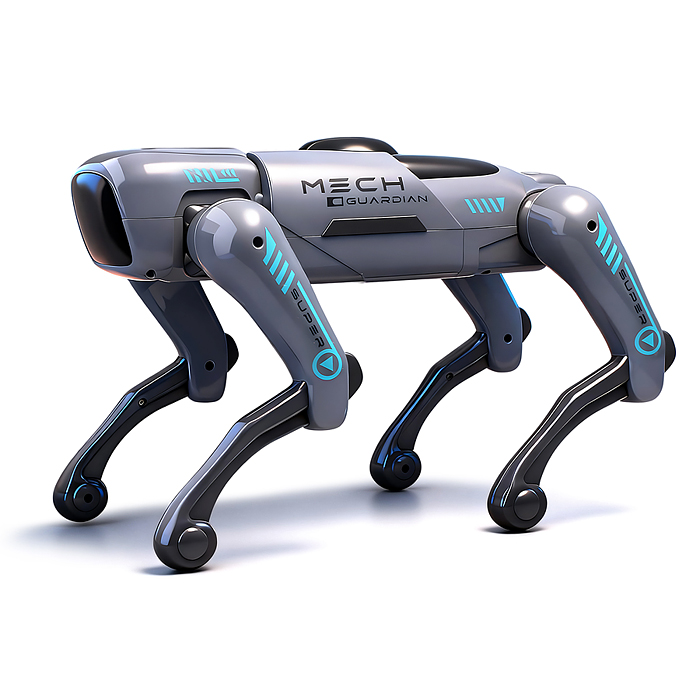 Собака QF660-1 "КиберЛап" р/у, 27 MHz, в коробке