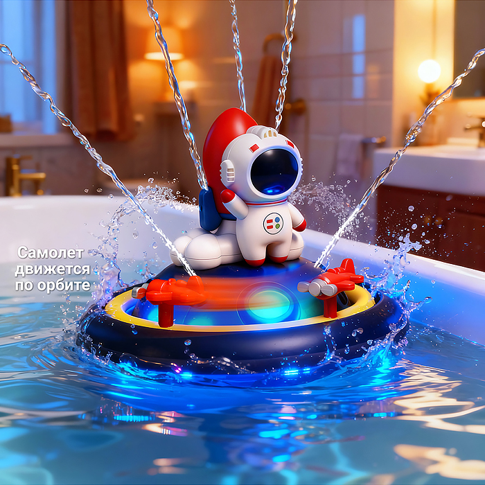 Игрушка для купания UT0271-2 "Аква астронавт" в коробке