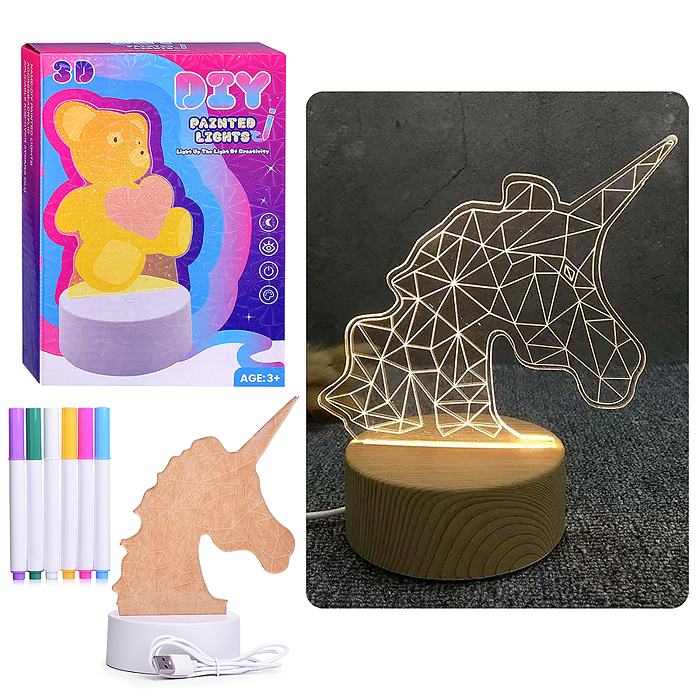 Ночник детский CY721-3 "Единорог" в коробке