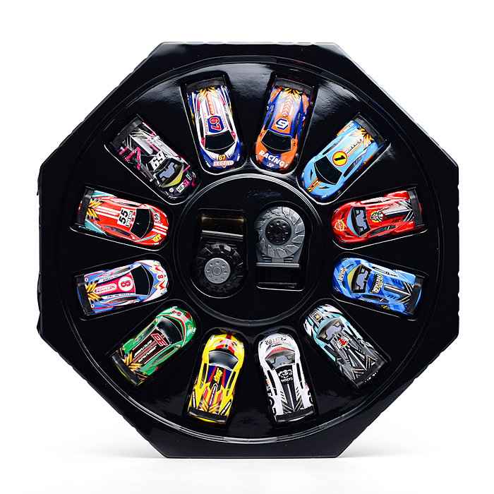 Набор машин KZ957-069 "Гонки на бумеранге" металл, в коробке