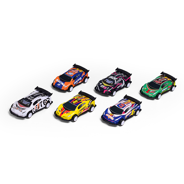 Набор машин KZ957-069 "Гонки на бумеранге" металл, в коробке