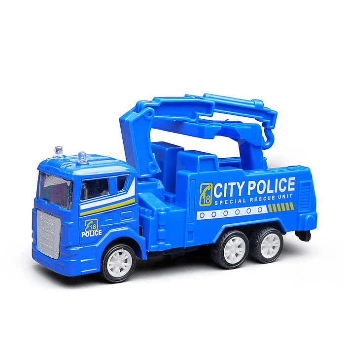 Машина BX-193 "Эвакуатор полицейский" металл, в коробке