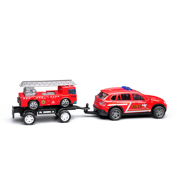 Машина BX-195 "Городская служба пожарной охраны" металл, в коробке