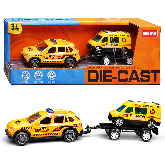 Машина BX-196 "Городская стройка" металл, в коробке