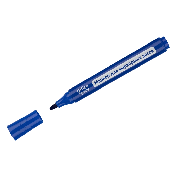 Маркер для белых досок "Bullet" синий, пулевидный, 2,5мм 